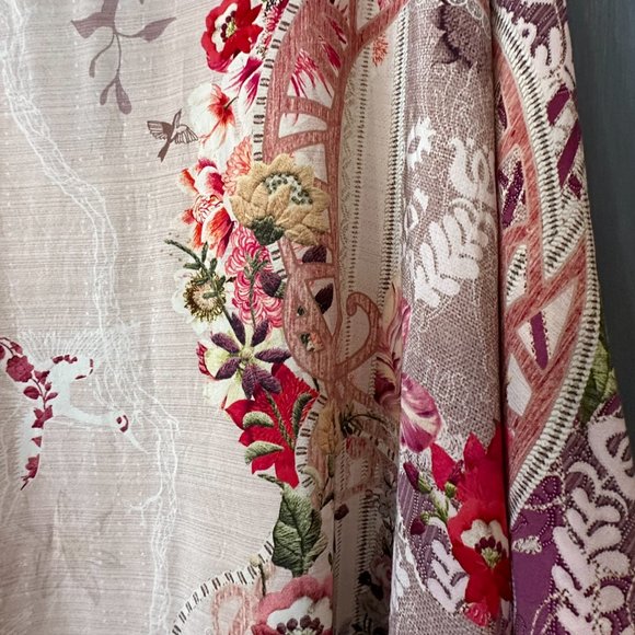 Camilla Franks O/S Crystal Embellished Silk Kaftan Beaded Dress PinksNEW—SOLD - Picture 6 of 16